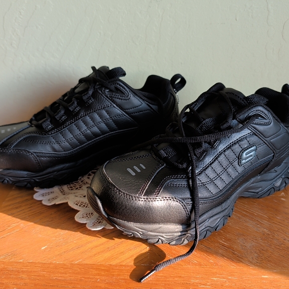 Skechers Men's Black Work Shoes - Picture 4 of 9